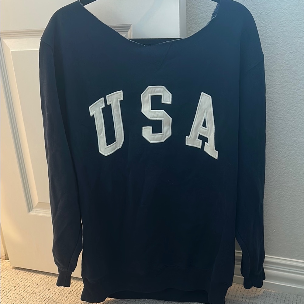 Brandy Melville Navy USA Sweater
